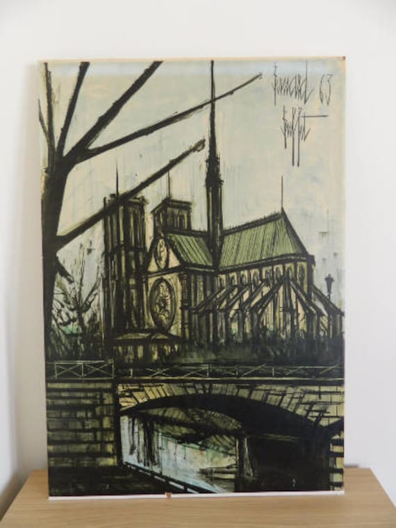 BERNARD BUFFET - Original Paris Vintage Exhibition Poster - C1960s