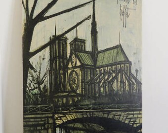 BERNARD BUFFET - Original Paris Vintage Exhibition Poster - C1960s