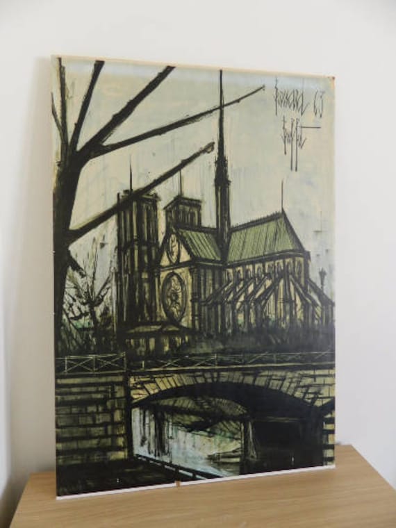 BERNARD BUFFET - Original Paris Vintage Exhibition Poster - C1960s
