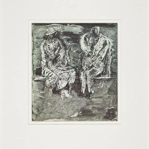 HENRY MOORE 'Shelter sketchbook' vintage offset lithograph c1974 important 20th Century English artist image 2