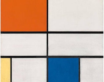 PIET MONDRIAN - 'Composition C' - original archival quality print (Curwen Press, London. Abstract art)