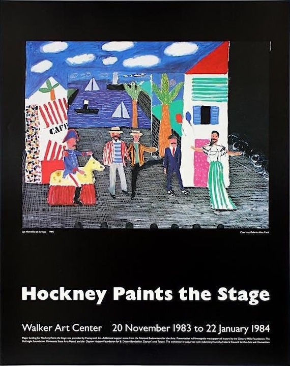 DAVID HOCKNEY - 'hockney Paints the Stage' - Original Exhibition