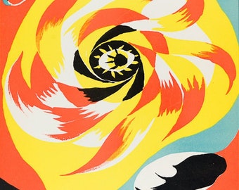 ANDRE MASSON - 'The sun' - vintage original lithograph - c1938 (Limited edition. Teriade/Verve/Mourlot, Paris)