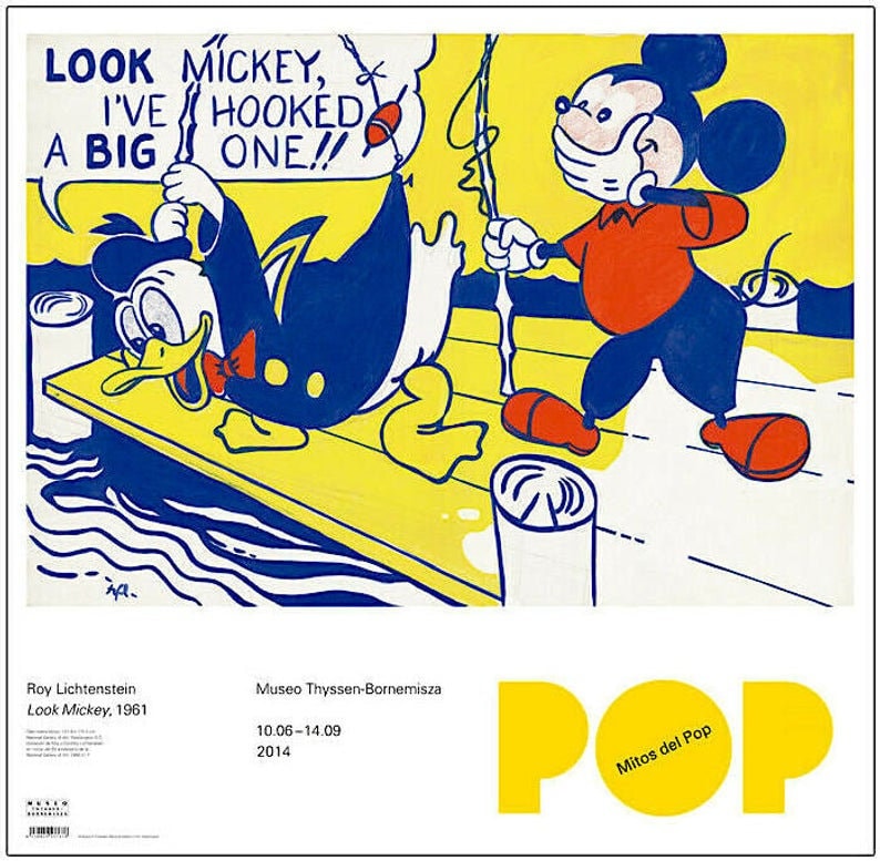 【DEATH NYC】Mickey ×Roy Lichtenstein Artist's Studio—Look Mickey, 1973 - Roy Lichtenstein
