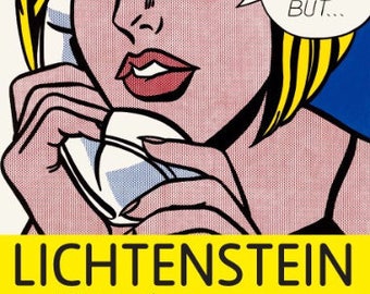 ROY LICHTENSTEIN - original exhibition poster (Tate Modern, London)