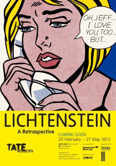 ROY LICHTENSTEIN - Original Exhibition Poster (tate Modern, London