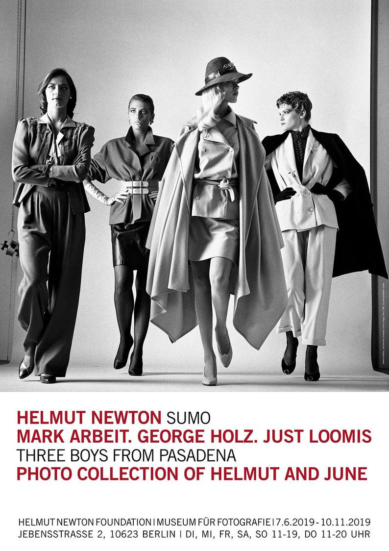 HELMUT NEWTON - original exhibition poster - large (Limited first edition. Helmut Newton Foundation)