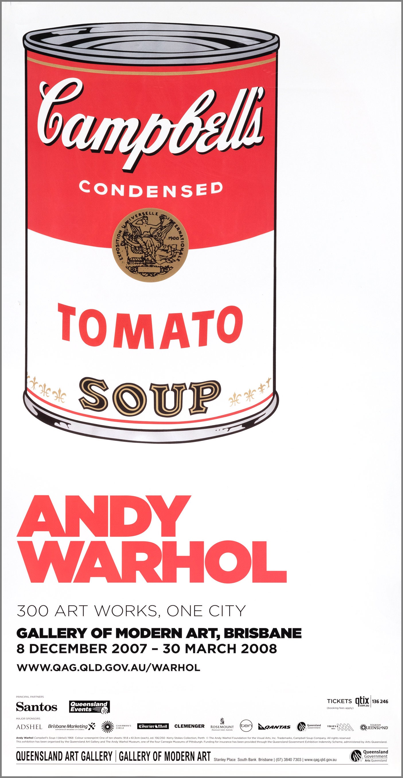 ANDY WARHOL 'tomato Soup' Original Exhibition Poster Extremely Rare