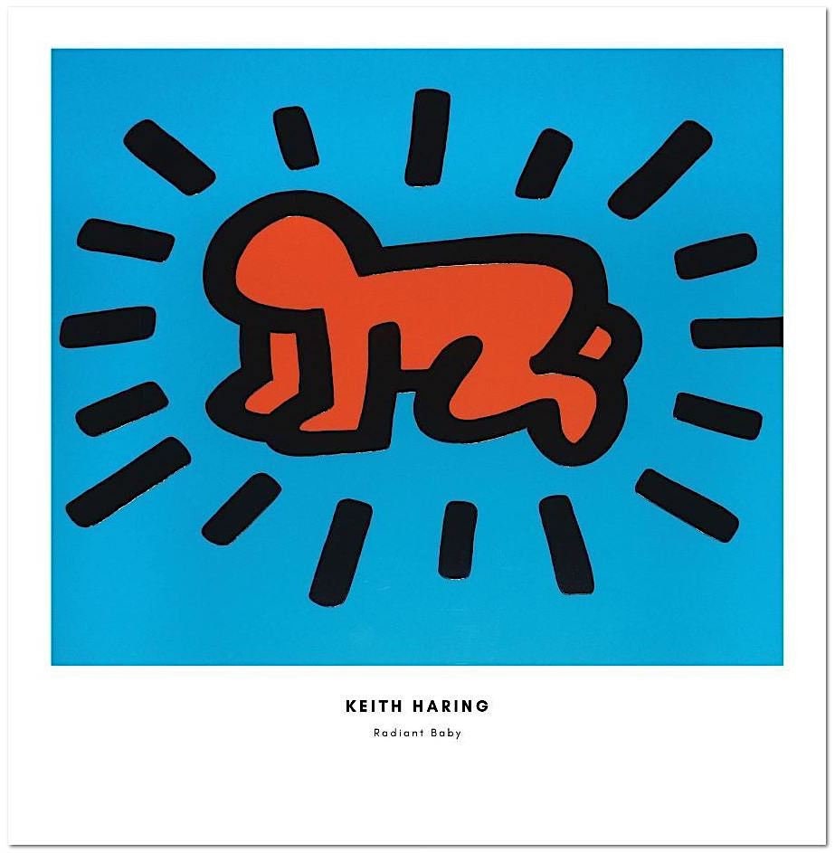 KEITH HARING - 'radiant Baby' - Hand Numbered Vintage Print