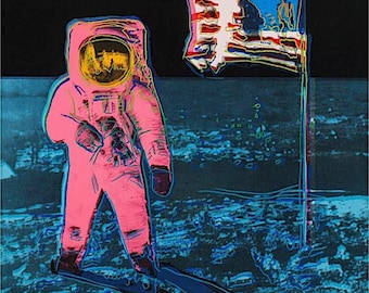 ANDY WARHOL - 'Moonwalk' - handnumrerat arkivtryck - ca 1996 (Atelier Jobim, Paris)