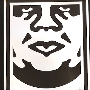 SHEPARD FAIREY - &#39;Obey giant&#39; - hand signed lithograph - stunning (Banksy, urban street art interest)