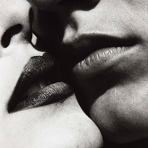HELMUT NEWTON - &#39;The Kiss&#39; - hand numbered archival print - c1996 (Atelier Jobim, Paris)