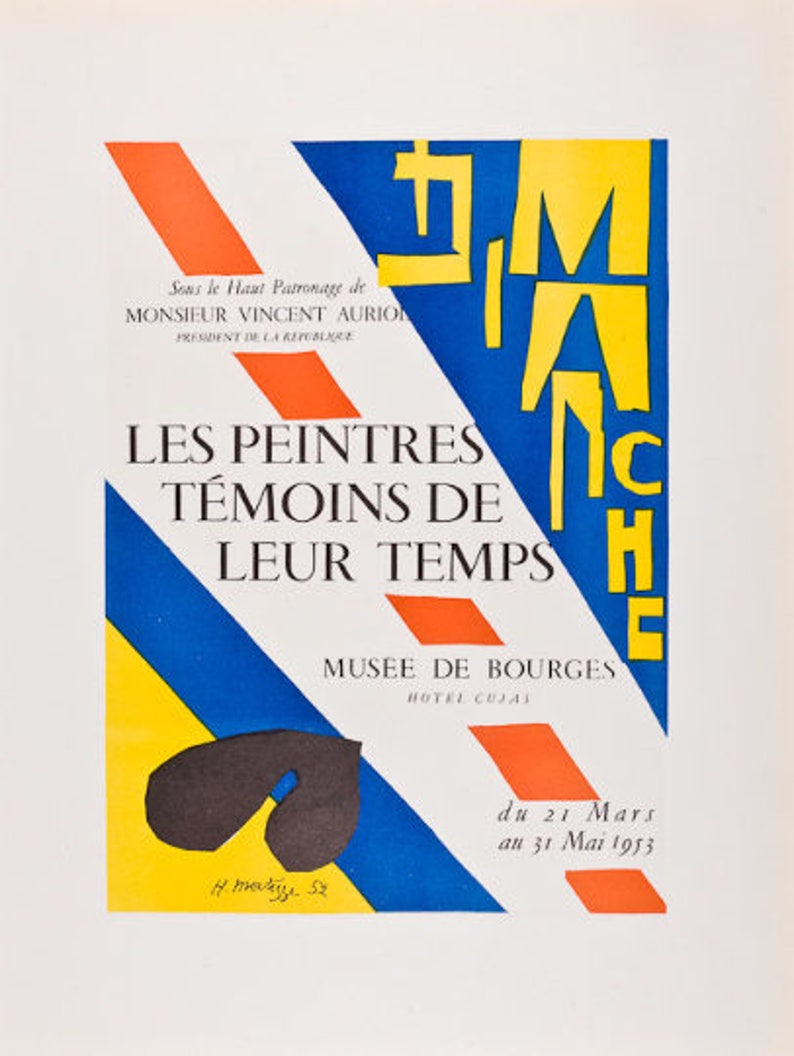 Henri Matisse-The Tate Gallery-1959 Mourlot Lithograph