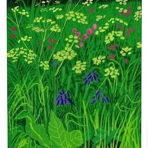 DAVID HOCKNEY - &#39;The Arrival of Spring&#39; - original exhibition poster (Salts Mill Gallery, Yorkshire)