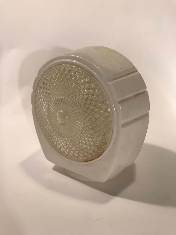 Vintage Wall Light Sconce White Milk Glass Shades Bathroom Vanity Art Deco
