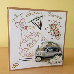 La robe la voiture les fleurs tout est là pour la mariée