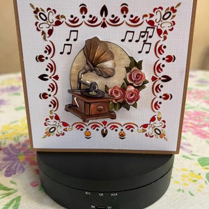 La música de antaño con un fonógrafo