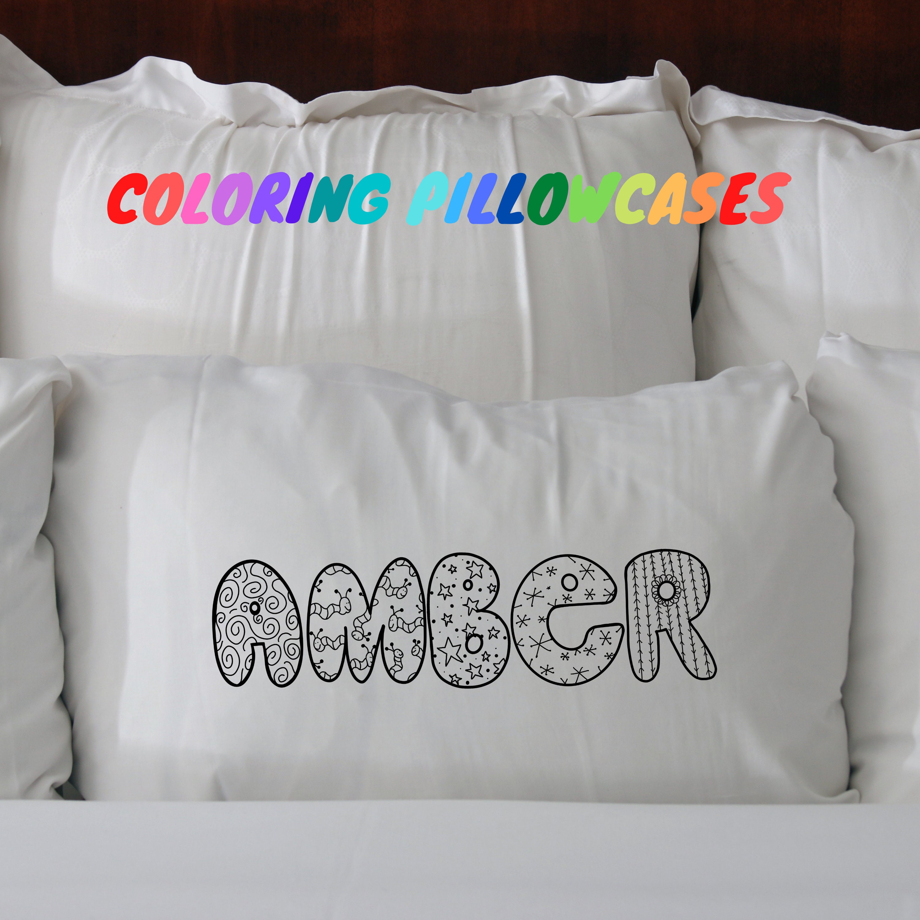 Pillow Cover-Sublimation Blank 10 x 10 White pillow Covers (Worry Pillows)