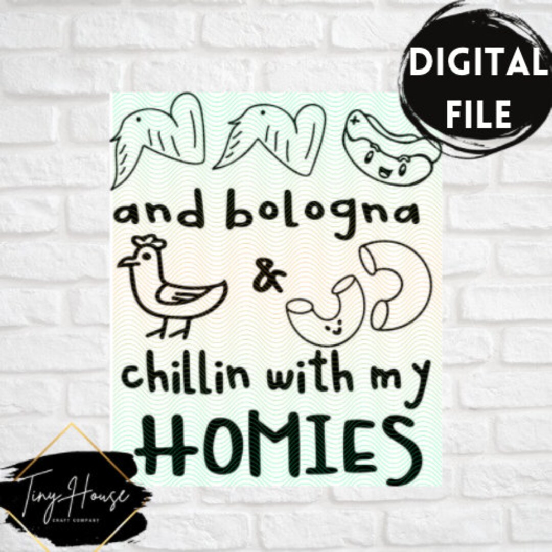 Chicken Wing Hot Dog Bologna Macaroni Homies SVG Cut File Etsy