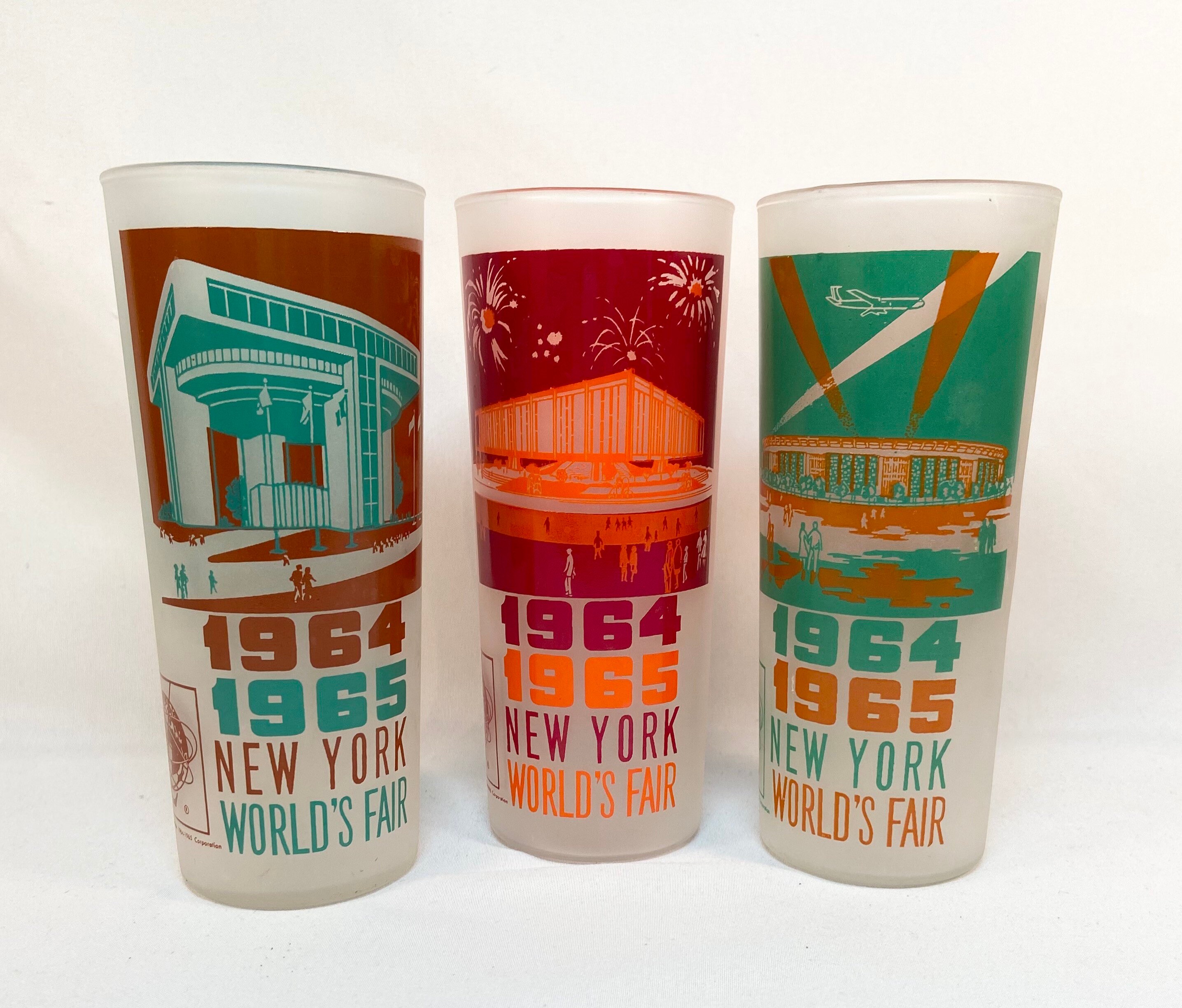 1964 1965 New York Worlds Fair Glasses sold separately Etsy