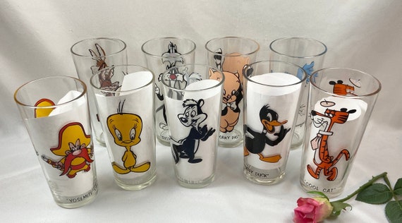 Vintage Warner Brothers Pepsi Looney Tunes Drinking Glasses - Etsy