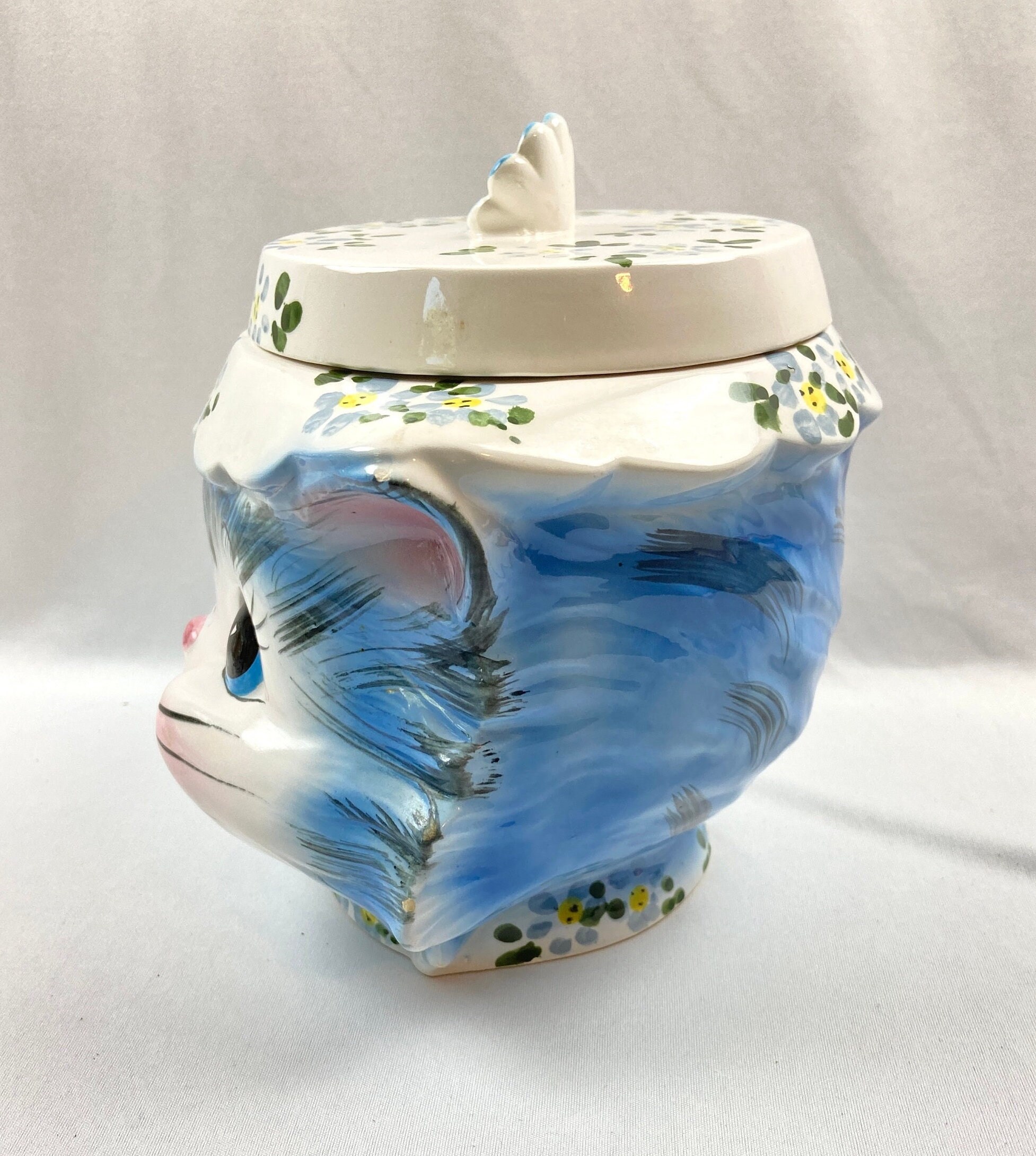 Vintage Miss Priss Cookie Jar Lefton Kitty - Etsy