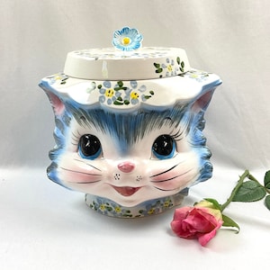Vintage Miss Priss Cookie Jar Lefton Kitty