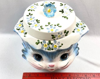 Vintage Miss Priss Cookie Jar Lefton Kitty - Etsy