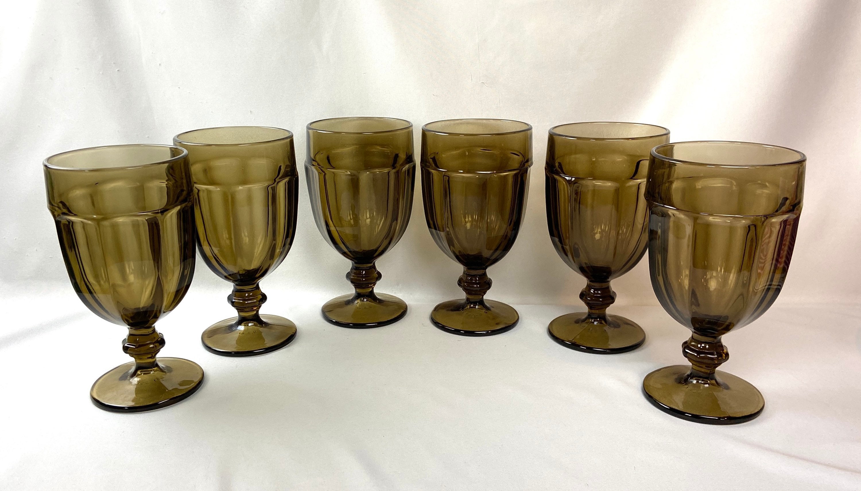 Libbey Duratuff Gibraltar Iced Tea Goblets Brown Set of 4 or Etsy