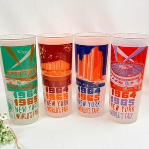 1964 Worlds Fair Glasses - Etsy