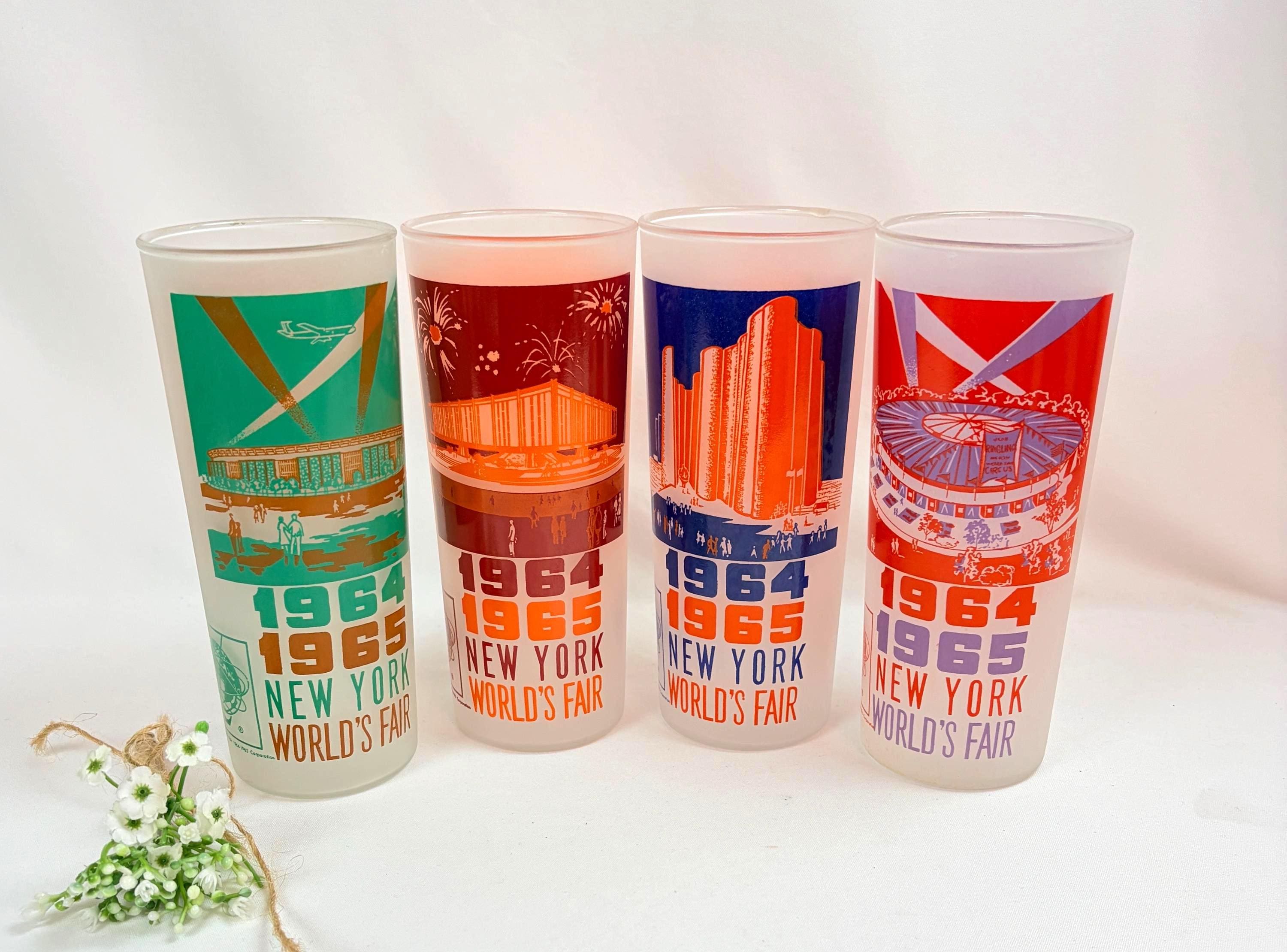 1964 1965 New York Worlds Fair Souvenir Glasses - sold separately