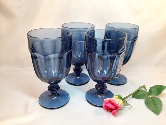Libbey Duratuff Gibraltar Iced Tea Goblet Blue Set Of 4 Or 6 - Libbey Gibraltar Iced Tea Glasses Set Of 12 Libbey Duratuff Gibraltar Iced Tea Goblet Blue Set Of 4 Or 6 - Libbey Gibraltar Iced Tea Glasses Set Of 12