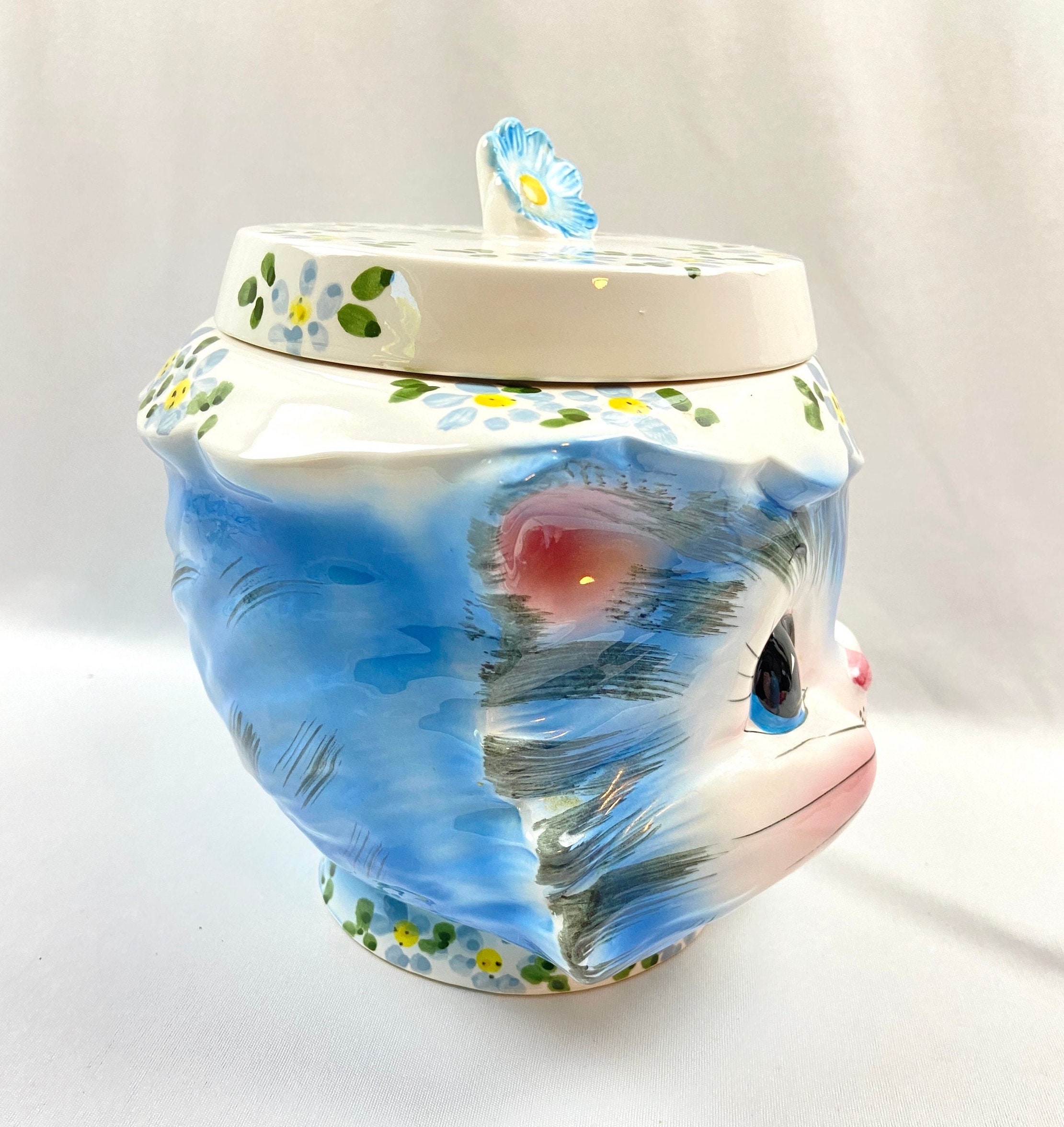 Vintage Miss Priss Cookie Jar Lefton Kitty - Etsy