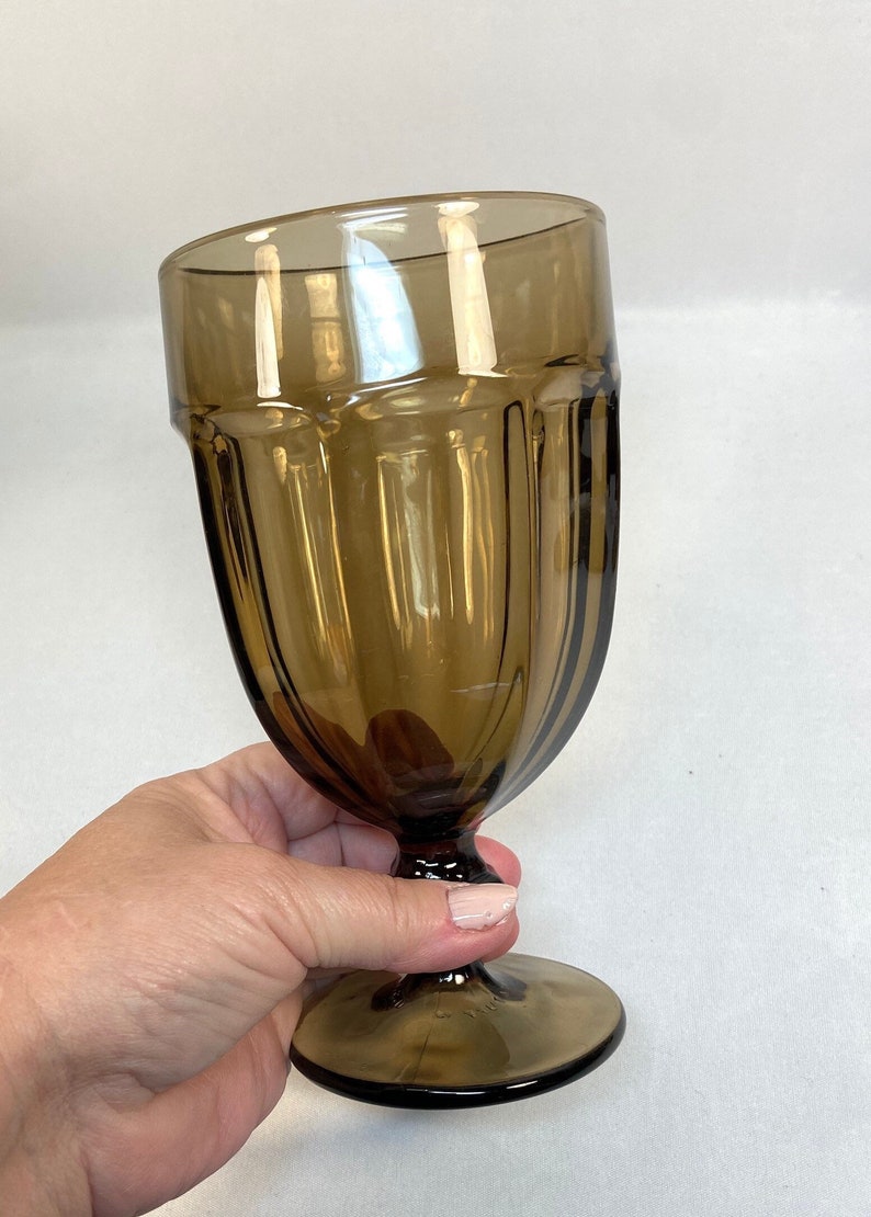 Libbey Duratuff Gibraltar Iced Tea Goblets Brown Set of 4 or Etsy