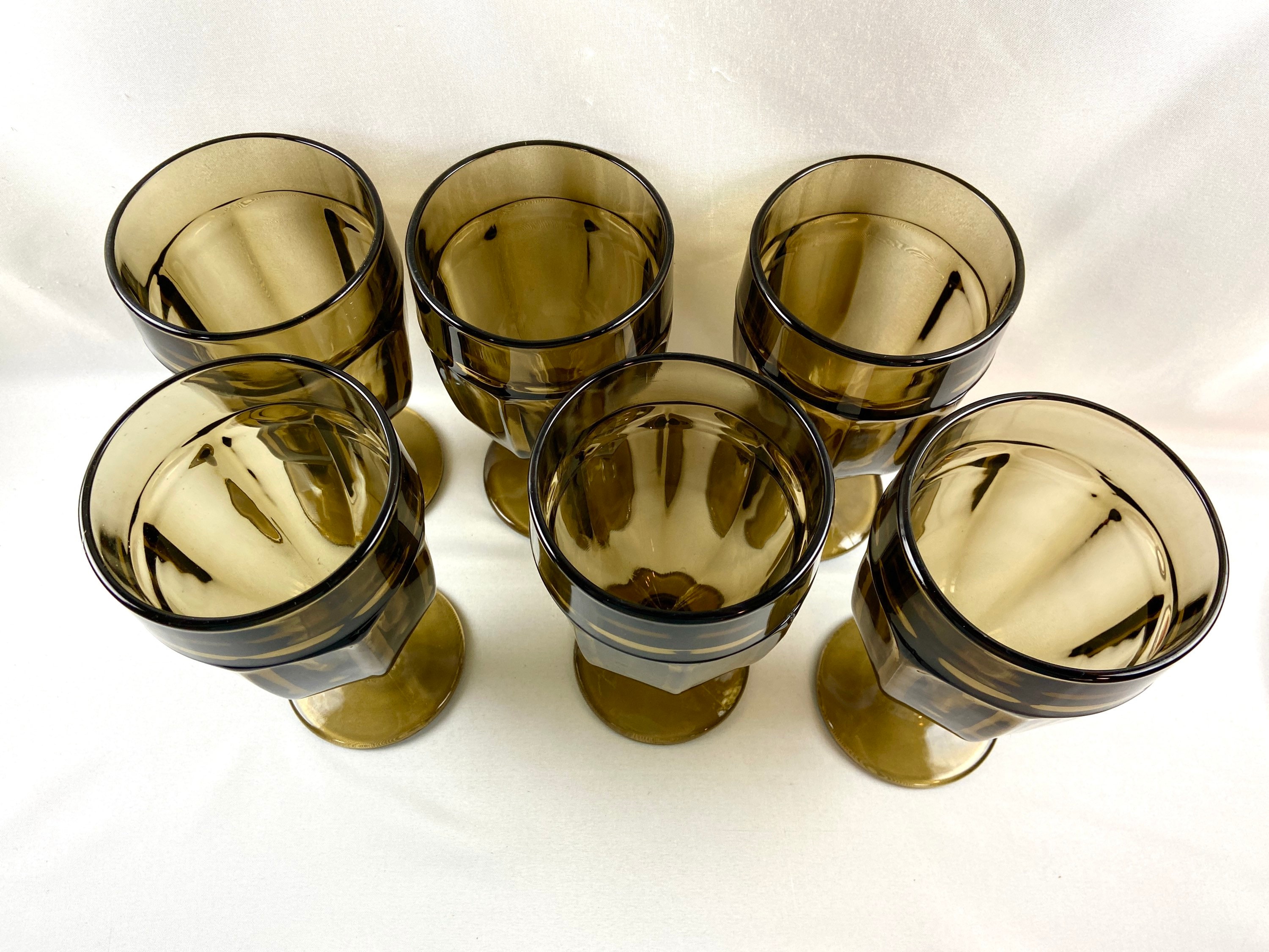 Libbey Duratuff Gibraltar Iced Tea Goblets Brown Set of 4 or Etsy