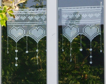 Crochet pattern, crochet curtain, curtains valance, diy, kitchen #28