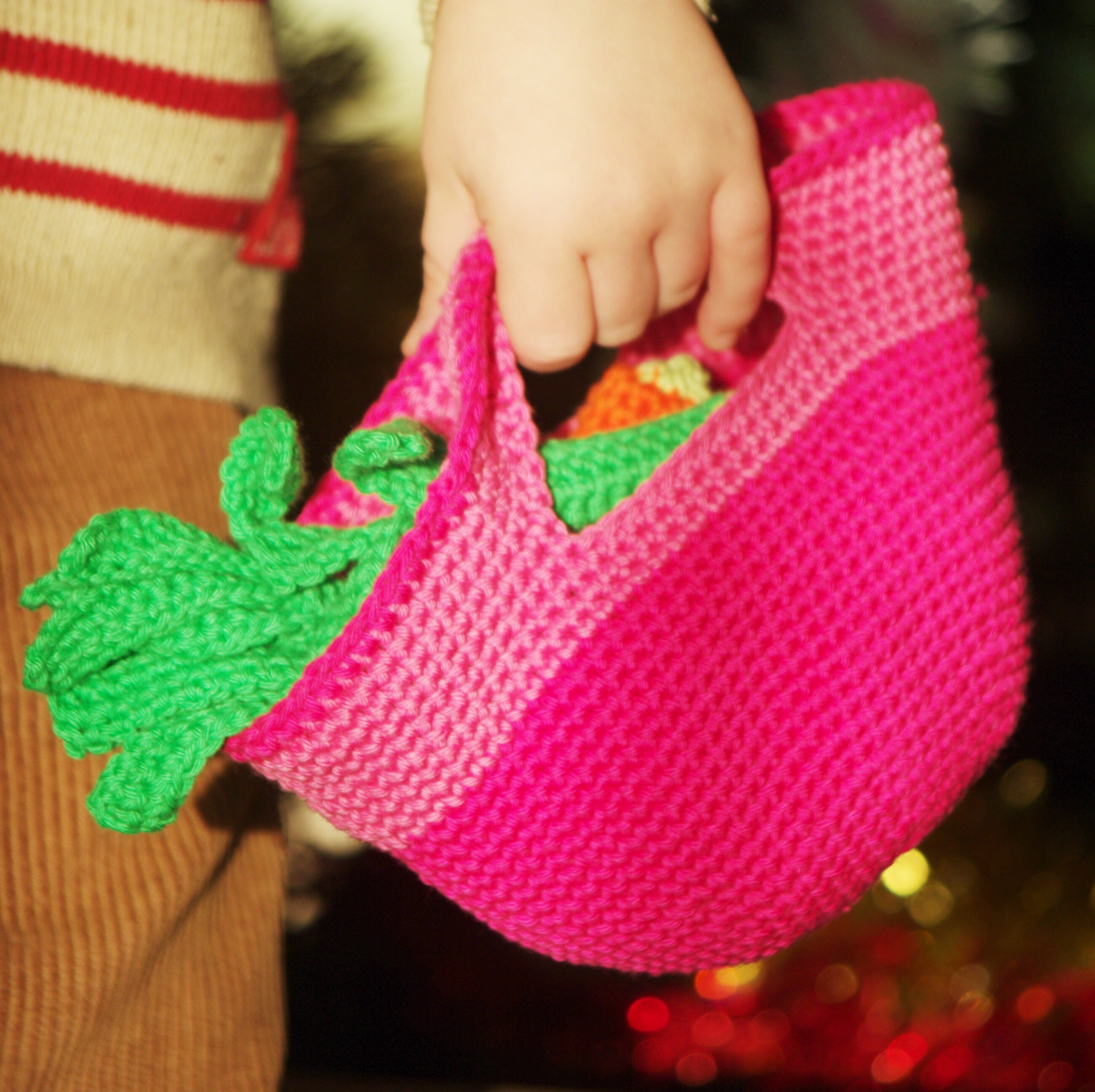 Crochet veggies pattern market bag pattern gift for Etsy