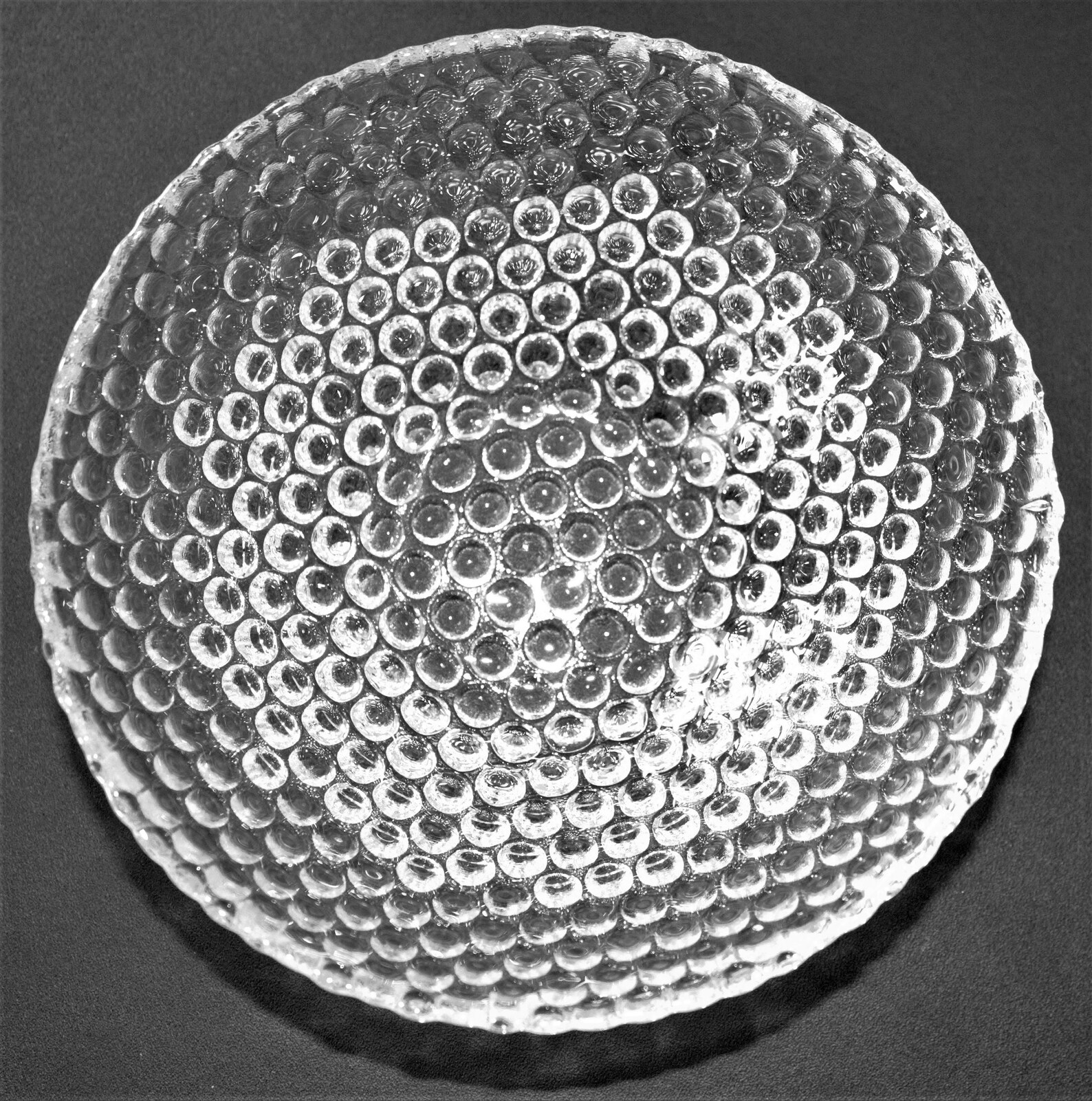 Bubble Glass Bowls 4 Vintage Bubble Glass Salad Bowl Etsy