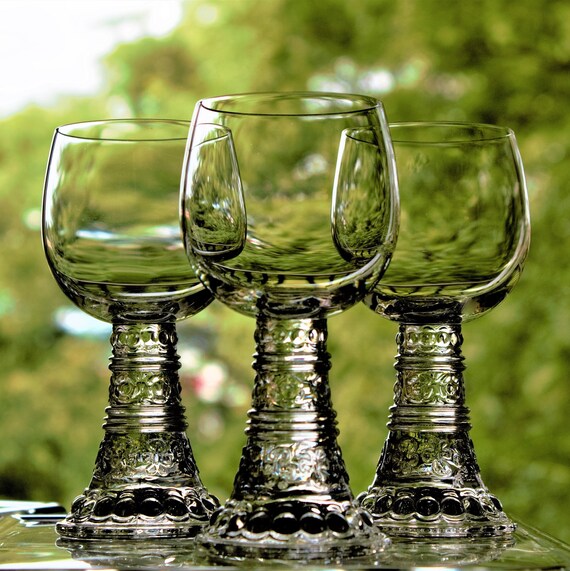Rosenthal Thomas Crystal 3 Rosenthal Wine Glasses Rare Etsy