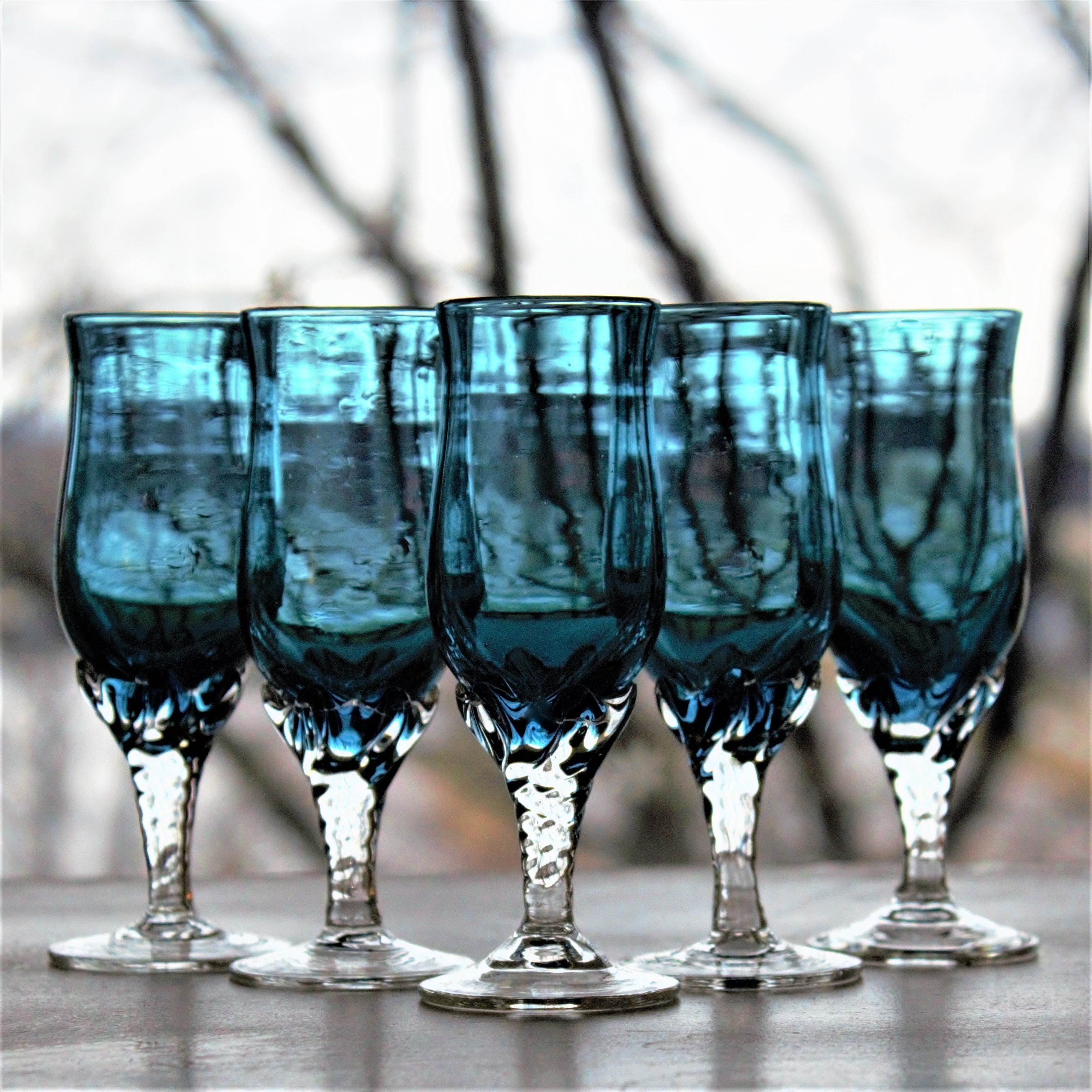 Italian Glassware 5 Italian Cordials Vintage Italian Etsy.de