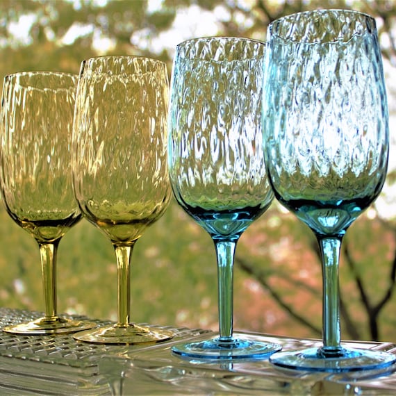 Stemless Murano Wine Glasses - Set of 4