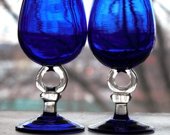 glass cutting wine bottles Elijah Large Scissor-Cut Wine Glass, 14 oz main image 0