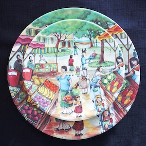 Brunelli 都市スケッチの陶磁器皿4枚セット Brunelli Italy - Etsy Canada