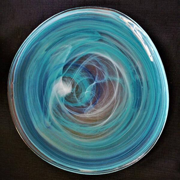 Glass Cake Plate Etsy