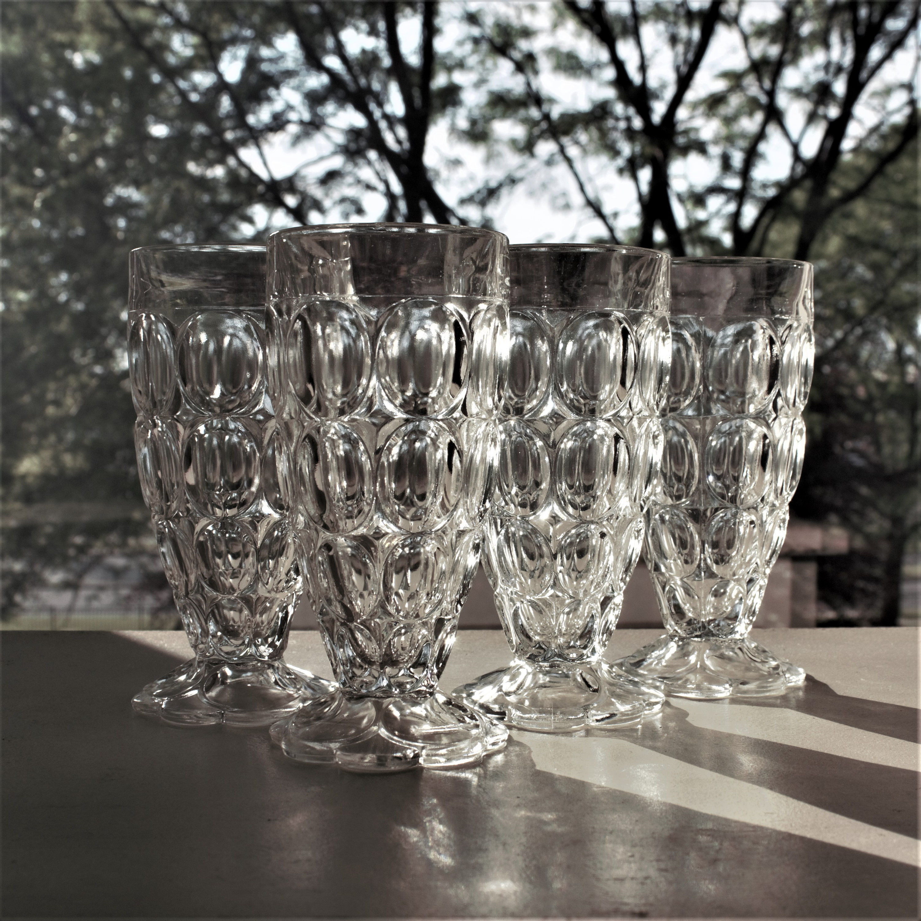 Atlantis Chartes Crystal Iced Tea Glasses. Set of 12.