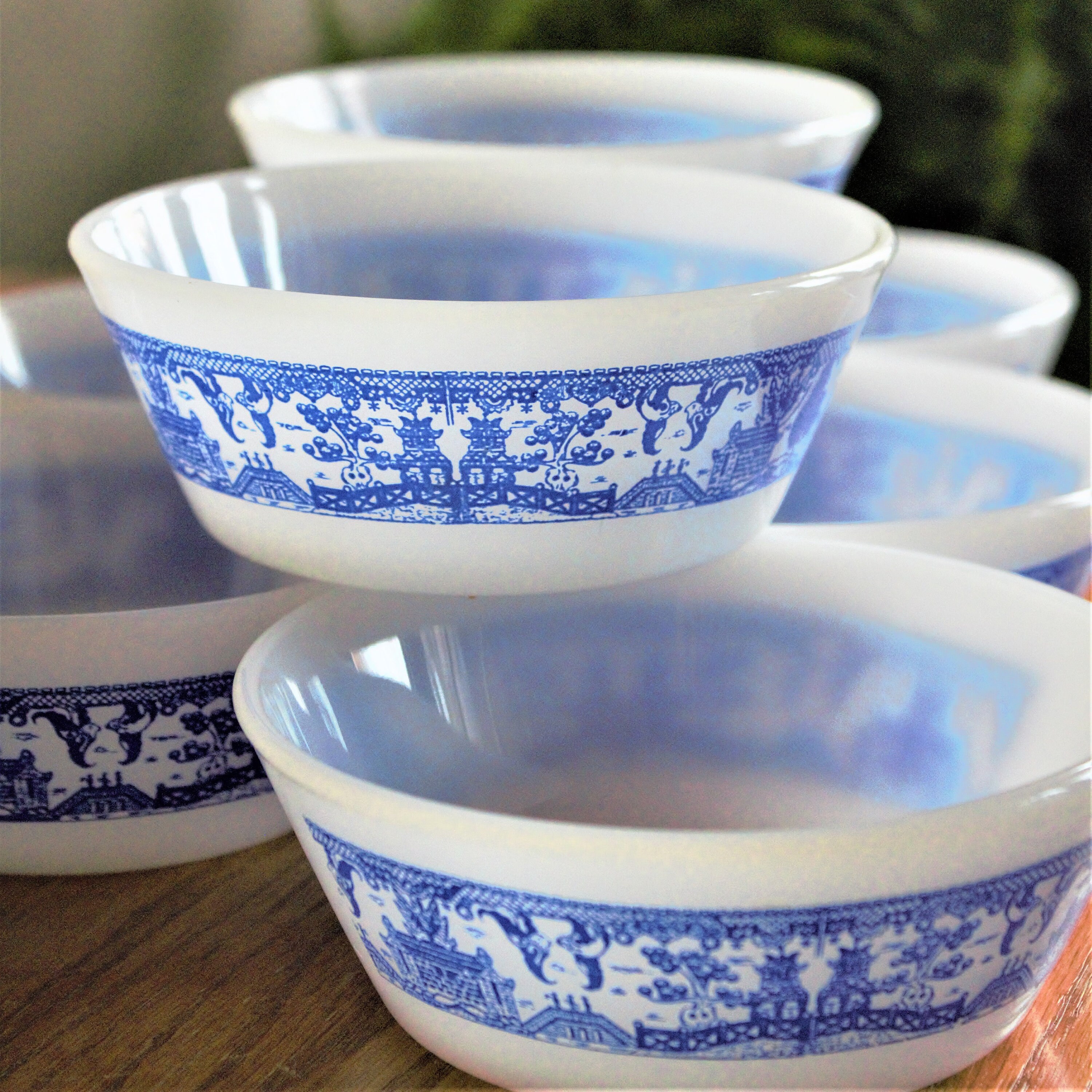 4 Bee & Willow Home Milbrook 8 Blue Speckled Stoneware Cereal