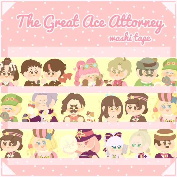 The Great Ace Attorney washi tape