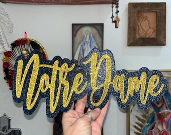 large double glitter iron on patch