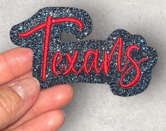 3" glitter embroidery  iron on patch