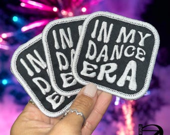 In My Dance Era wave font iron on patch